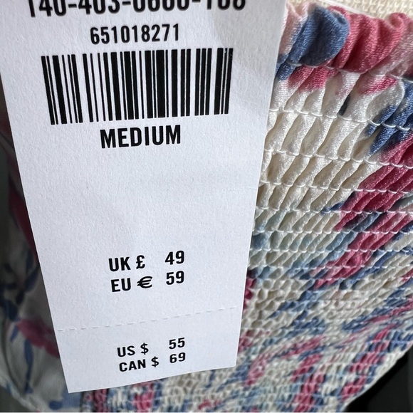 NWT Abercrombie & Fitch Puff Sleeve Sweetheart Neckline Corset Top Size M - Picture 11 of 14